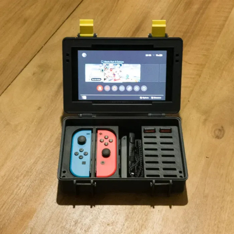 Case de viagem Nintendo Switch Resistente ABS Preto