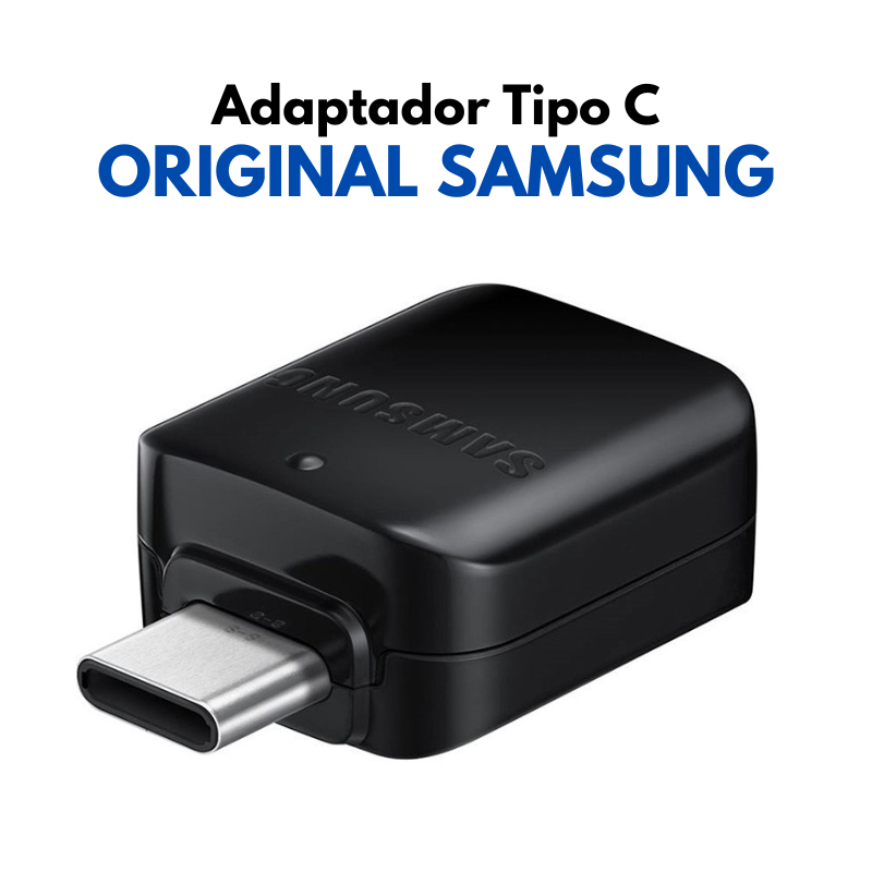 Adaptador Samsung OTG USB Tipo C Original Preto Galaxy S20 PLUS
