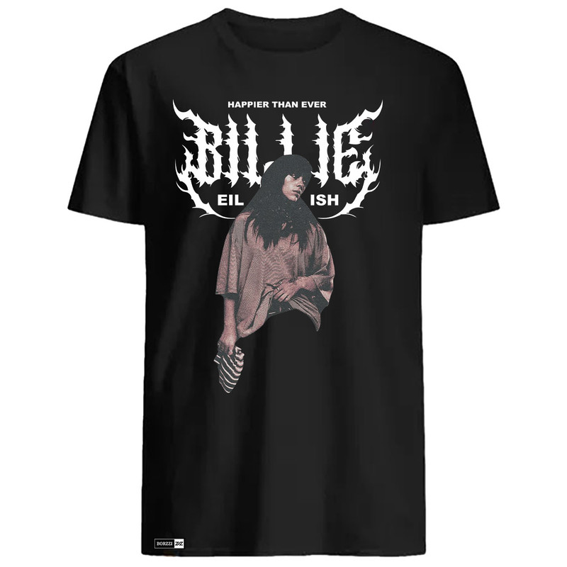 Camiseta T-shirt Unissex Billie Eilish Happier Than Ever Malha 100