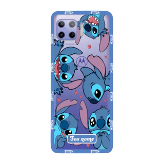 Capinha para Moto G 5G Plus Anti Impacto Personalizada - Lilo e Stitch - Stiti Transparente com nome