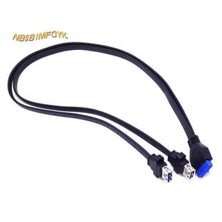 0 . Cabo De Extensão Duplo De 2 Portas USB 3.0 Do Painel Frontal Um Tipo