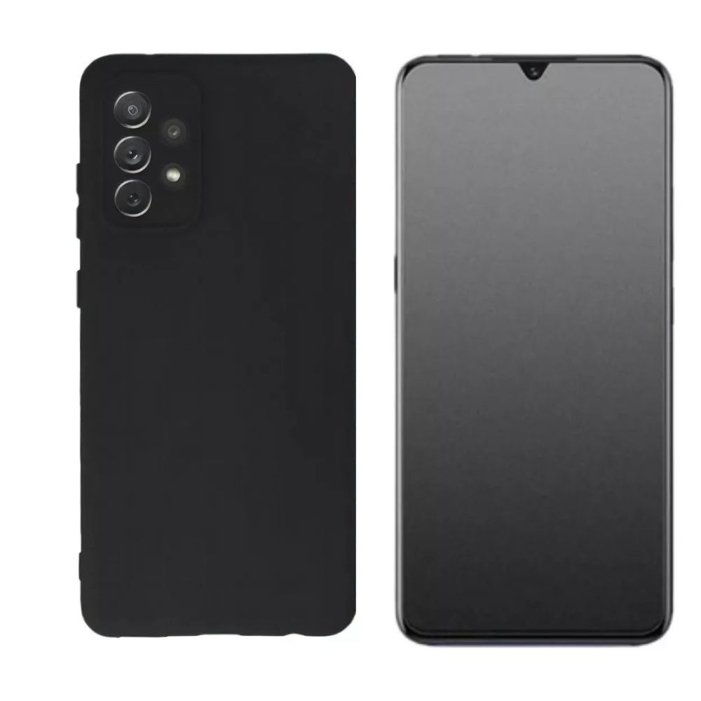 Capa Aveludada Para Samsung Galaxy A72 + Pelicula Fosca Privacidade