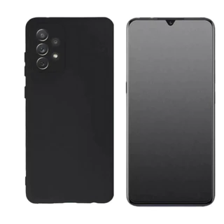 Capa Aveludada Para Samsung Galaxy A72 + Pelicula Fosca Privacidade