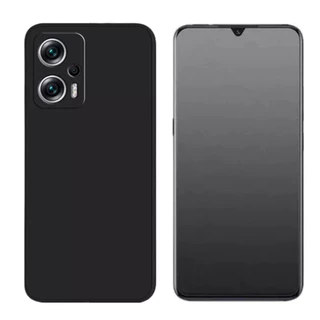 Capa Aveludada Para Xiaomi Poco F5 + Pelicula Fosca Privacidade
