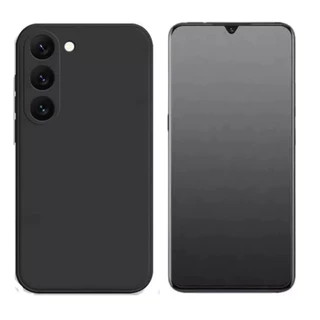 Capa Aveludada Para Samsung Galaxy S24 Plus + Pelicula Fosca Privacidade