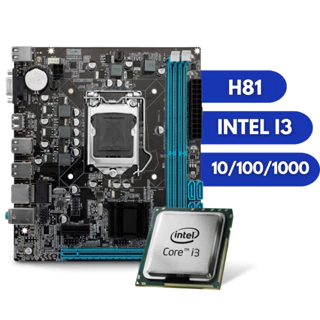 Kit Pl Mãe H81 + Proc I3 4130