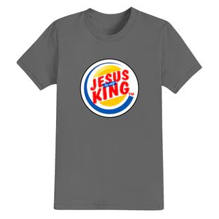 Camiseta Estampada Unissex Estampada Confortável Jesus é Meu Rei