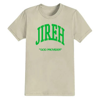 Camiseta Algodão Estampada Cristã Confortável Jireh - Deus Provedor