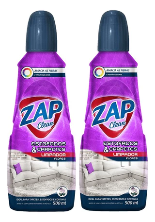 Kit 2un Limpa Carpetes Zap Clean 500ml
