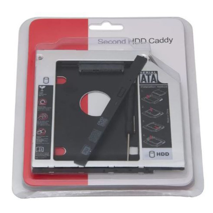 Adaptador Caddy 12.7mm Segundo Hd Ssd Sata Para Acer Hp Asus