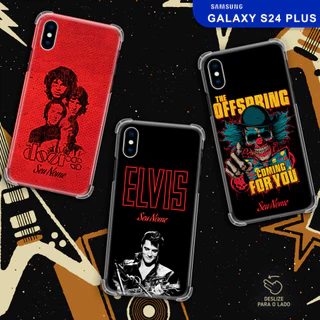 Capa Capinha - Samsung Galaxy S24 Plus - Bandas de Rock Personalizado