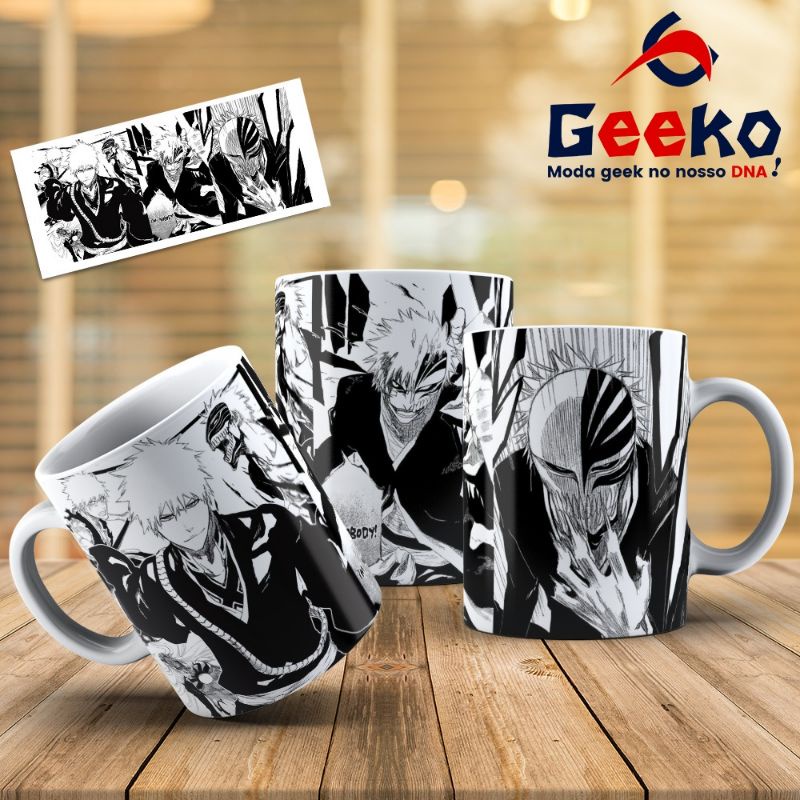 Caneca Ichigo Kurosaki - Bleach - Anime - Geeko | Shopee Brasil