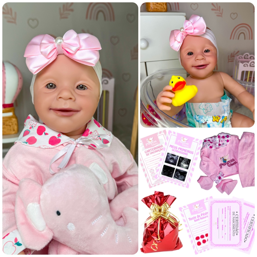 Bebe Reborn Silicone 100% Realista + Itens Pronta Entrega | Shopee Brasil