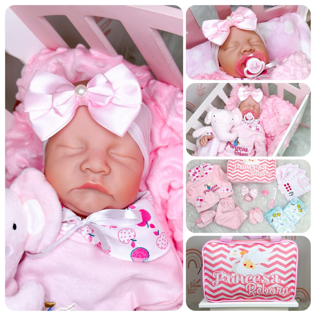 Bebe Reborn Silicone 100% Realista Linda + Itens Envio Imediato ...