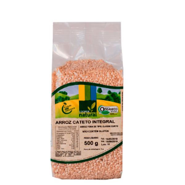 Arroz Cateto Integral Orgânico CooperNatural 500g | Shopee Brasil