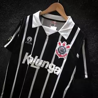 Camisa retrô 1990 / listrada timão