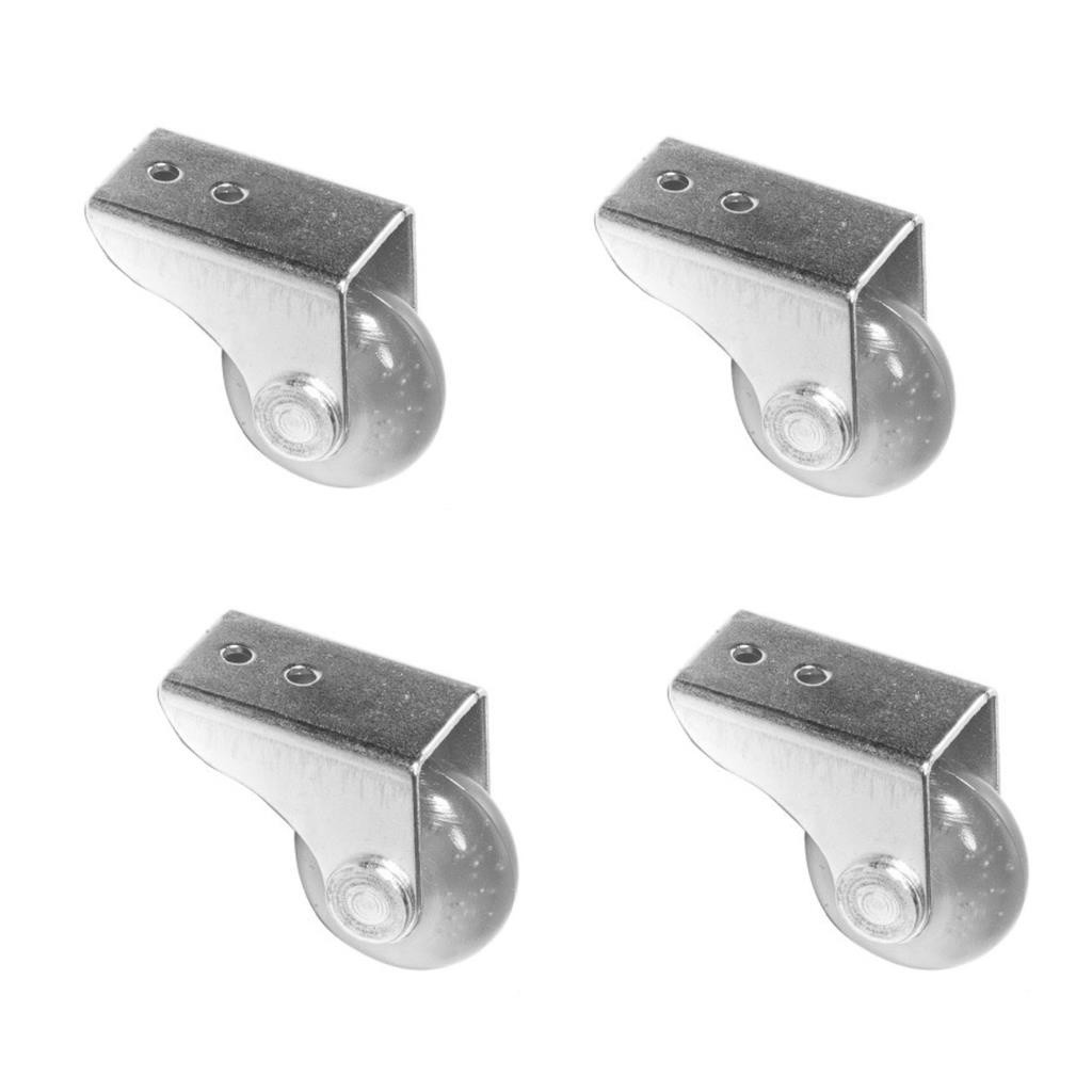 4 Rodinha Rodízio Roda Reforçada Fixa Para Moveis Pesados Cama, Sofá ...