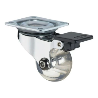 4 Rodízio 50mm Rodinha Giratória Para Móveis Pesado / 2 Com freio + 2 Sem Freio