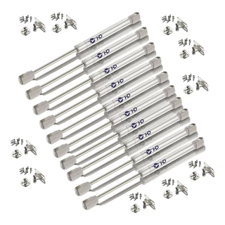 Kit 10 Pistão P/ Porta De Armário Abre P/ Cima Gás 100n 10kg