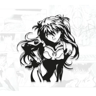 Adesivo Asuka Neon Genesis Evangelion Gabinete Prime Anime