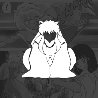 Adesivo Inuyasha Sombra Gabinete Basico Anime
