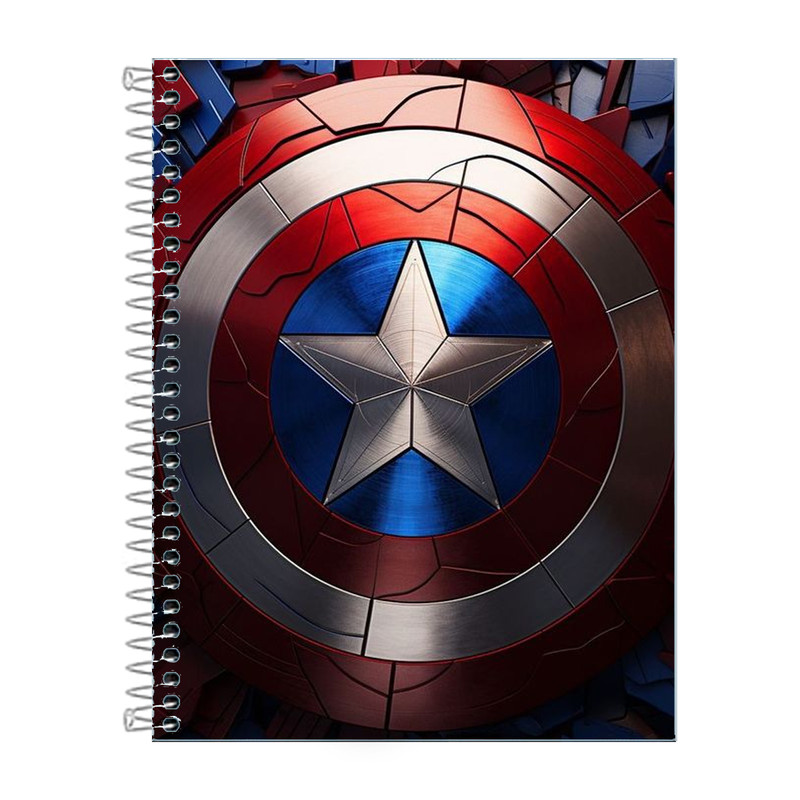 Caderno Capitão America 20 Matérias 320 Folhas | Shopee Brasil