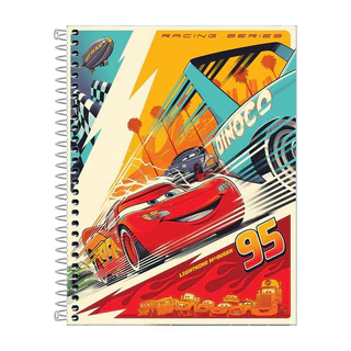 Caderno Carros 1 Matéria 80 Folhas