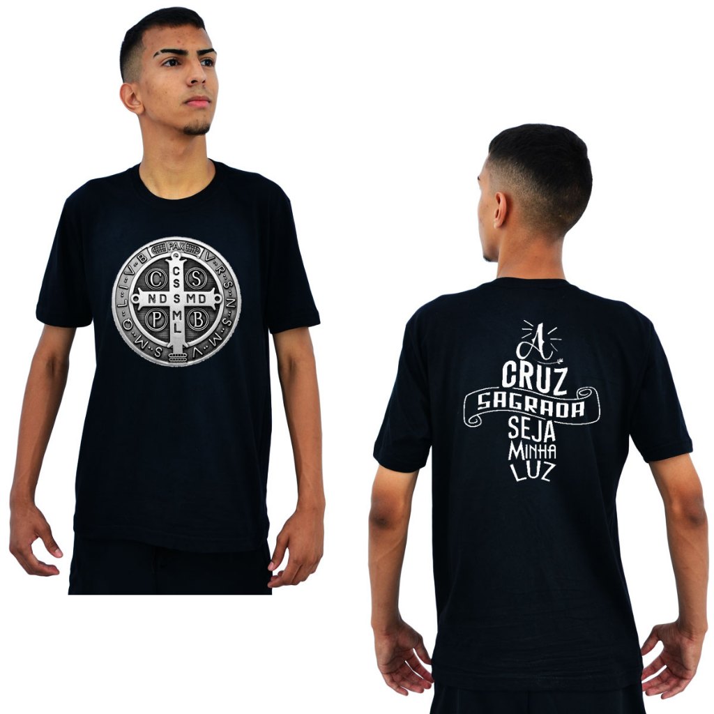 Cruz Sagrada Moletom Sao Bento Camiseta Medalha Sao Bento A Cruz