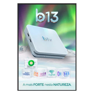 B_TV 13 B_13 - 4k - Wifi - Novo com fonte - Original - Lançamento - Versão 2024 - ALEXA
