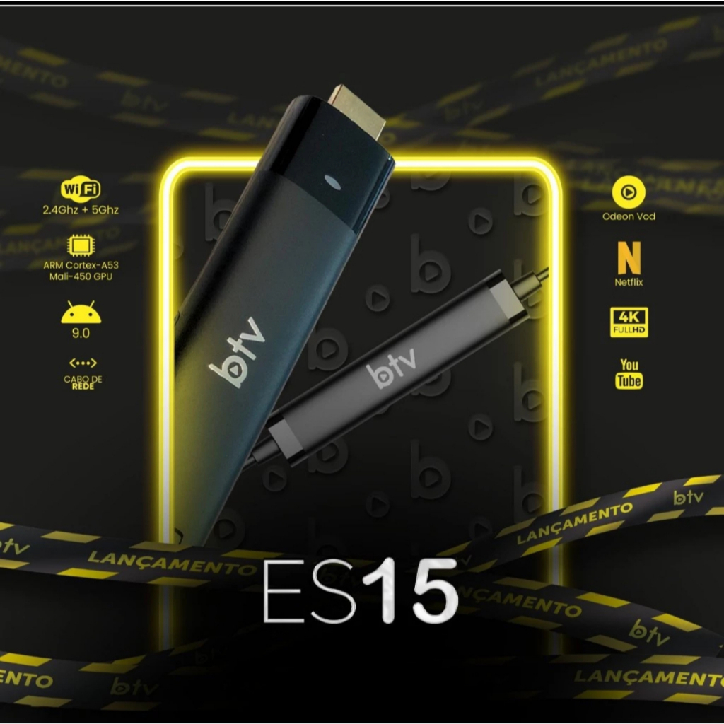 B_TV ES15 - STICK - Testado, Original - Com fonte B_13 - ALEXA