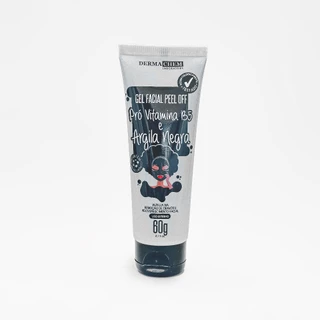 Gel Facial Peel Off Pro Vitamina B5 Argila Negra Dermachem 60g