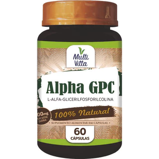 Alpha GPC 600mg 60 Cápsulas - Multivitta