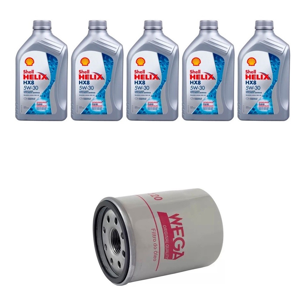 Kit Troca Óleo Shell 5w30 Nissan March 1.0 Hr10 3c 2015/ | Shopee Brasil