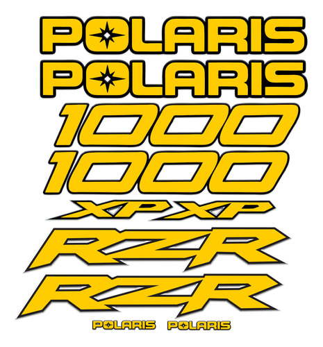 Kit Adesivos P Polaris Rzr 1000 Diversas Cores | Shopee Brasil