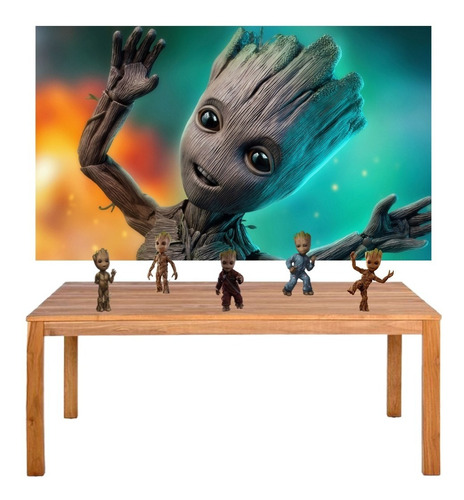 Kit Festa Baby Groot Display + Painel 100x60cm #2 | Shopee Brasil
