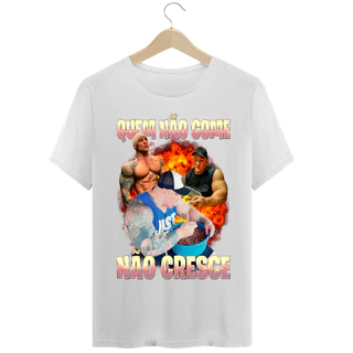Camiseta quem não come não cresce giga camisa maromba academia treino