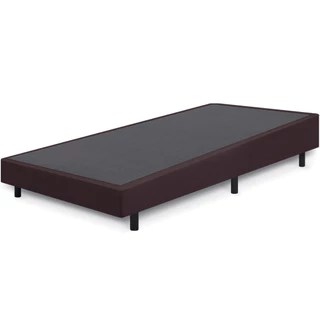 Cama Box Solteiro Anti Refluxo Marrom Inclinada 88x188cm BF Colchões