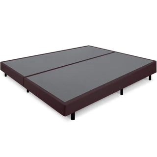 Cama Box Queen Anti Refluxo Marrom Inclinada 158x198cm BF Colchões