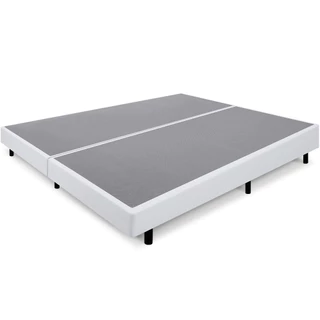 Cama Box Queen Anti Refluxo Branco Inclinada 158x198cm BF Colchões