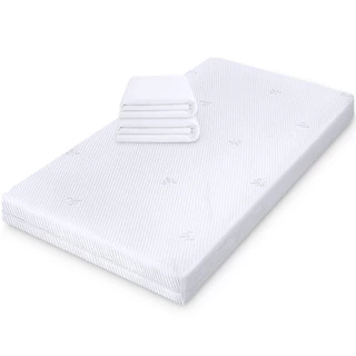 Kit 2 Capa Protetor Impermeável Colchão Bebê 100% Silencioso de Malha Premium 130x60cm BF Colchões
