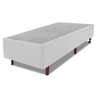 Base Para Box Sommier Solteiro 78x188x34cm Courvin Branco - BF Colchões