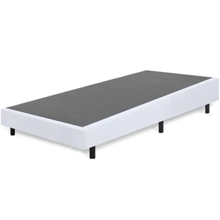 Cama Box Solteiro Anti Refluxo Branco Inclinada 88x188cm BF Colchões