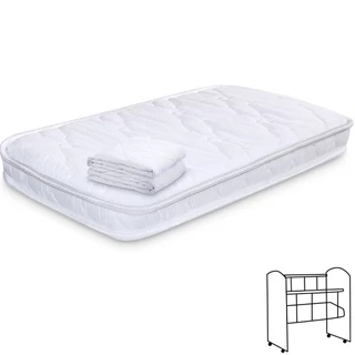 Colchão para Mini Berço Chiqueirinho Infantil Bebê Antialérgico 78x32x6 cm BF Colchões