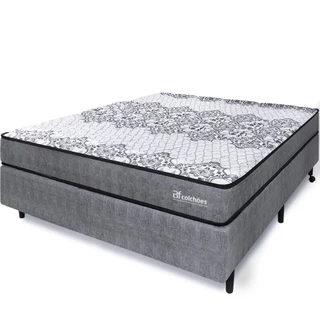 Cama Box Colchão Casal Ortopédico Sleep Extra Firme 138x188x51cm BF Colchões