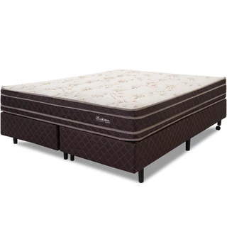Cama Box Colchão King 100% Espuma Dupla Face Antialérgico 193x203x56cm BF Colchões