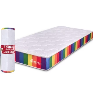 Colchão Solteirão A Vácuo Ortopédico Espuma Certificada 97x203x17cm BF Colchões