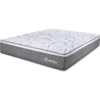 Colchão Queen Molas Ensacadas e Pillow Top de Espuma Viscoelástico 158x198x27cm Spring BF Colchões