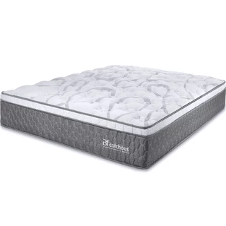 Colchão King Smart Spring Ensacadas e Pillow Top de Espuma Viscoelástico 193x203x27cm BF Colchões