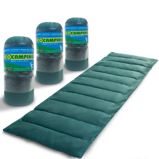 Kit 3 Colchonete Acampamento Camping Solteiro Pesca Retiro Ginástica 190x60cm Verde