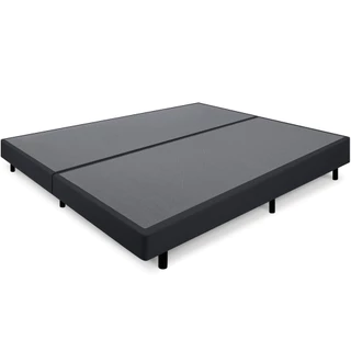 Cama Box Queen Anti Refluxo Preto Inclinada 158x198cm BF Colchões